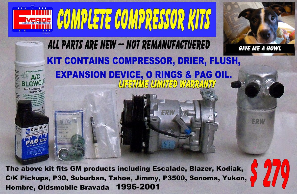 Complete A/C compressor kit