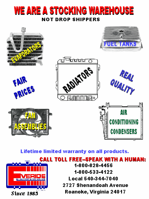 Everide Radiator Warehouses flyer
